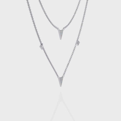 Celeste Minimal Triangle Diamond Necklace