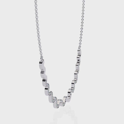 Serpentine Spark Curve Necklace