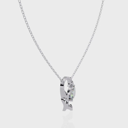 Liora Leaf Drop Pendant