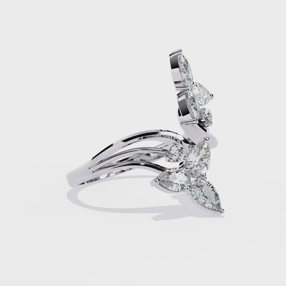 Elara Oval Bloom Diamond Ring