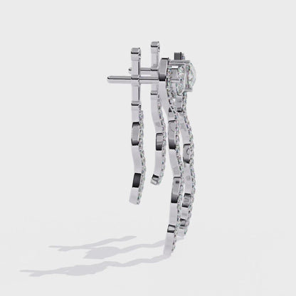 Serpentine Grace Drop Earrings
