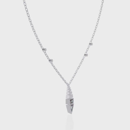 Geometric Diamond Accent Pendant