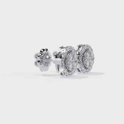 Aurelia Halo Stud Earrings