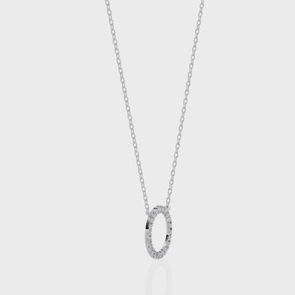 Aureon Circle Halo Pendant