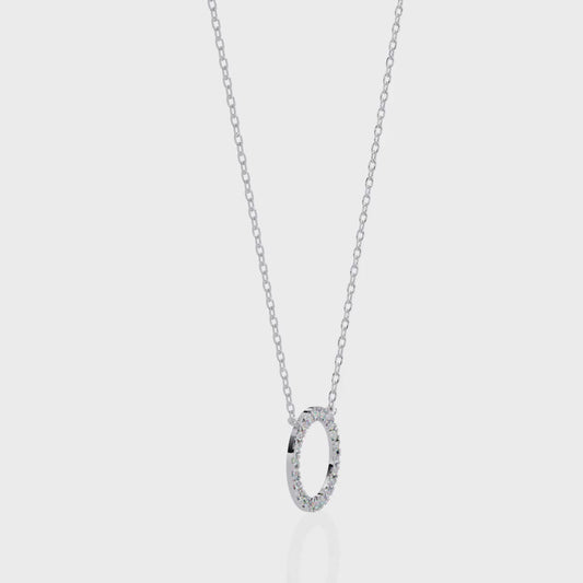 Aureon Circle Halo Pendant