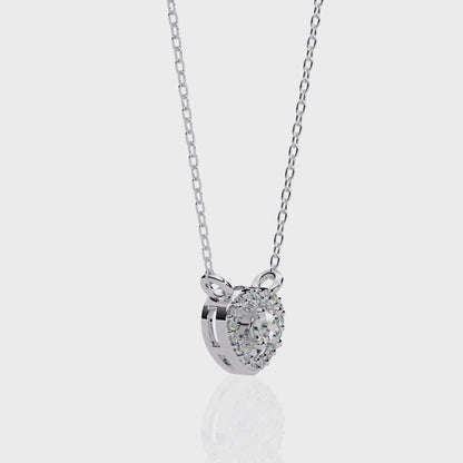 Amora Heart Halo Pendant