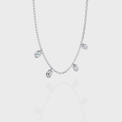 Celeste Drop Diamond Necklace