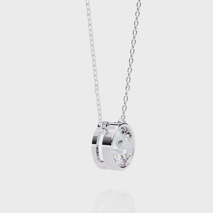 Solara Round Solitaire Pendant