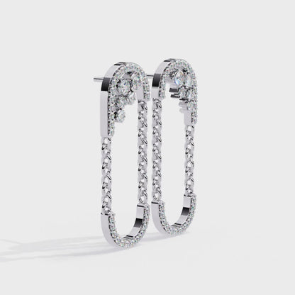 Celestia Link Drop Earrings