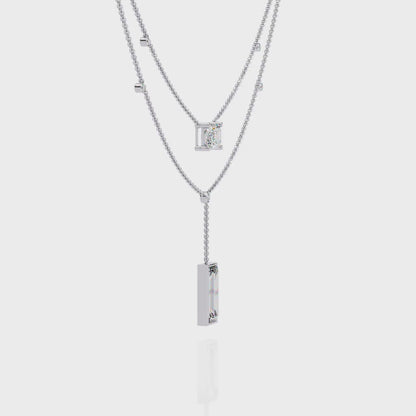 Zeromakin Elara Layered Drop Necklace