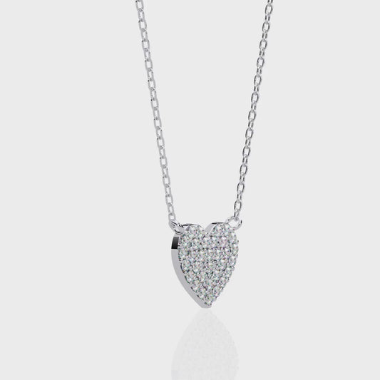Pavé Heart Diamond Pendant