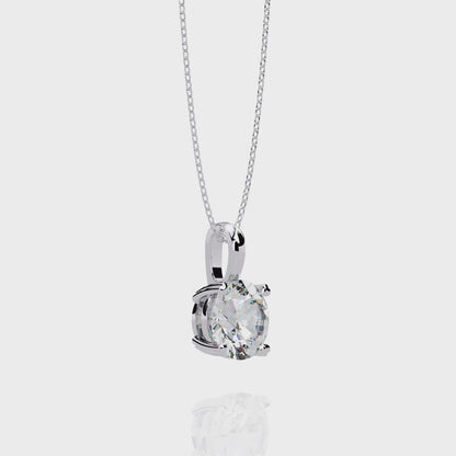 Celeste Classic Solitaire Diamond Pendant