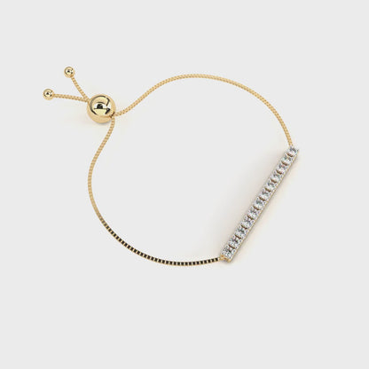 Minimalist Diamond Bar Bracelet