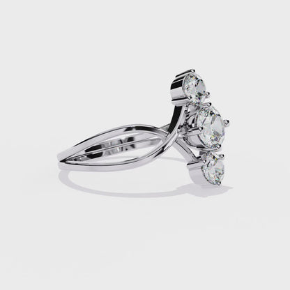 Celeste Trinity Diamond Ring