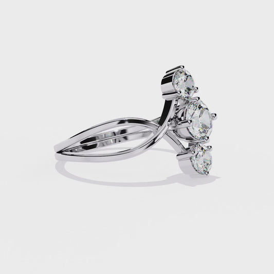 Celeste Trinity Diamond Ring