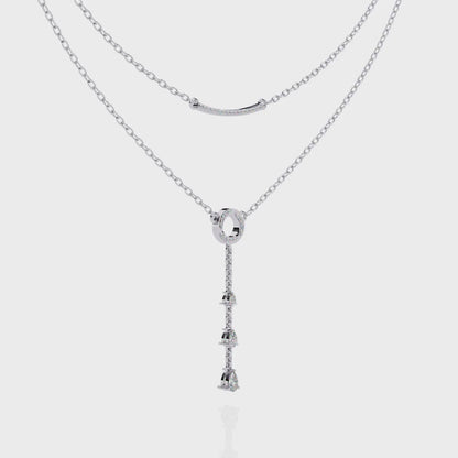 Liora Circle Drop Layered Necklace
