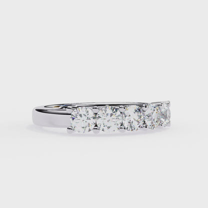 Five Stone Round Diamond Ring