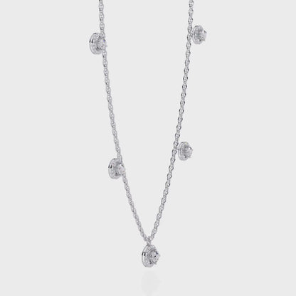 Celeste Halo Charm Necklace