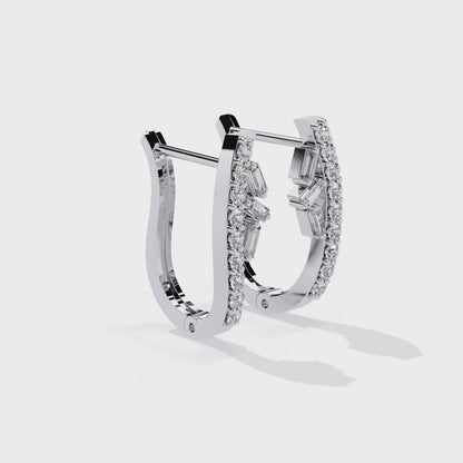 Aurielle Diamond Hoop Earrings