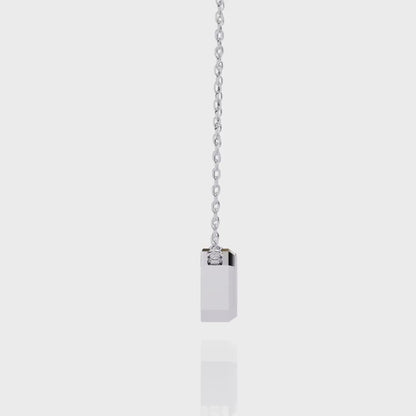 Regal Emerald Cut Solitaire Pendant
