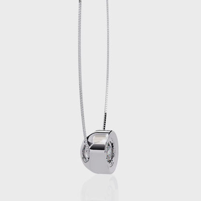 Solara Halo Diamond Pendant