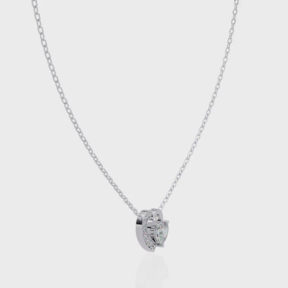 Amora Heart Halo Pendant