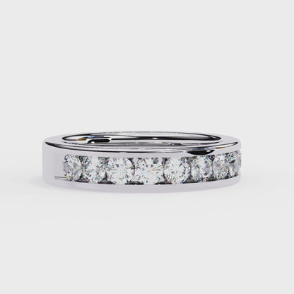 Channel Set Diamond Band Ring