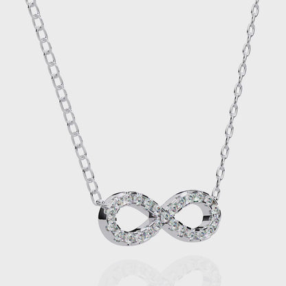 Infinity Spark Diamond Pendant