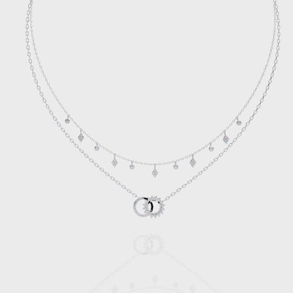 Eternal Orbit Diamond Layered Necklace