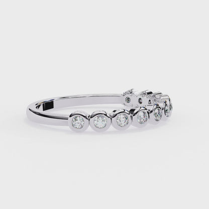 Bezel Set Diamond Eternity Ring – Sleek Minimal Band