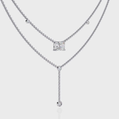 Aria Layered Diamond Necklace