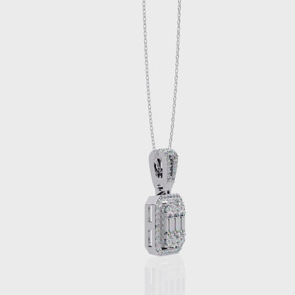 Regalis Baguette Diamond Pendant