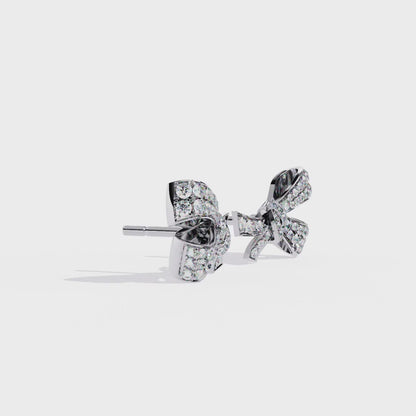 Elysian Diamond Bow Stud Earrings