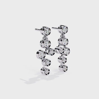 Celeste Cascade Diamond Earrings