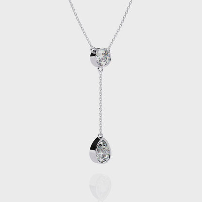 Aurielle Drop Diamond Necklace