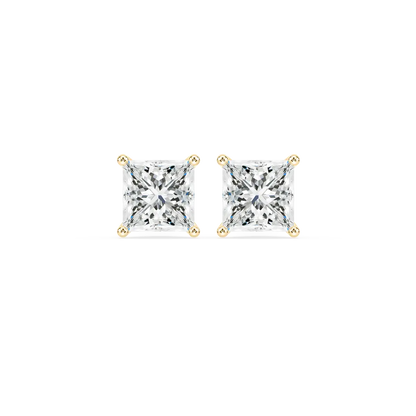 Solitaire Stud in 14KT Gold IGI Certified