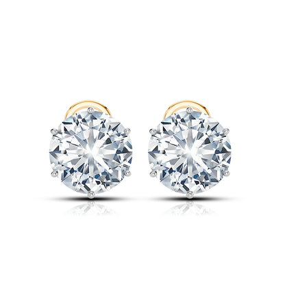 Solitaire Stud in 14KT Gold IGI Certified