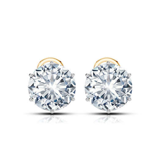 Solitaire Stud in 14KT Gold IGI Certified